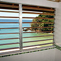 Views from the bathroom in Sunset Apartment